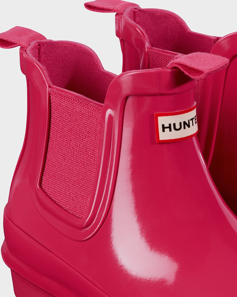 Kids Chelsea Boots - Hunter Original Big Gloss (84IRFDHZW) - Pink